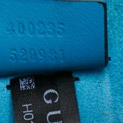 Pre Owned Gucci Beige/Blue GG Supreme Canvas and Suede Medium Embroidered Dionysus Shoulder Bag