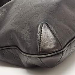 Pre Owned حقيبة غوتشي هورسبيت بيلهام جلد غوتشيسيما سوداء