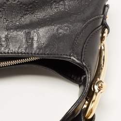 Pre Owned حقيبة غوتشي هورسبيت بيلهام جلد غوتشيسيما سوداء