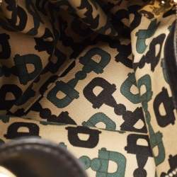 Pre Owned حقيبة غوتشي هورسبيت بيلهام جلد غوتشيسيما سوداء