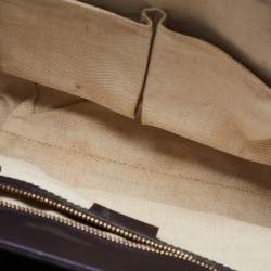 Pre Owned Gucci Purple Guccissima Patent Leather Large Emily Chain Shoulder Bag