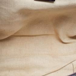 Pre Owned Gucci Purple Guccissima Patent Leather Large Emily Chain Shoulder Bag