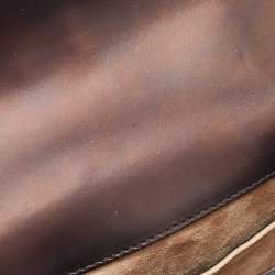 Pre Owned Gucci Black Leather Mini Web Chain Sylvie Crossbody Bag