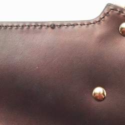 Pre Owned Gucci Black Leather Mini Web Chain Sylvie Crossbody Bag