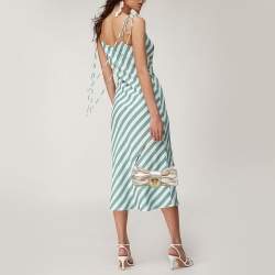 مملوكة مسبقًا Gucci Metallic Gold Leather Hysteria Clutch Bag