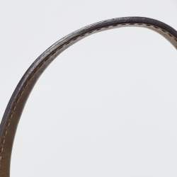 Pre Owned Gucci Beige/Gold GG Canvas and Leather Shoulder Bag