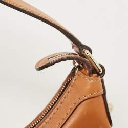 Pre Owned Gucci Tan/Beige GG Canvas and Leather Horsebit Heritage Hobo