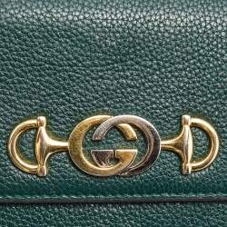 Gucci Green Leather Zumi Wallet