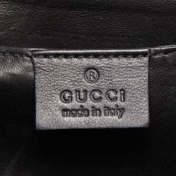 مملوكة مسبقًا Gucci Black Python G Night Flap Clutch