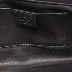 مملوكة مسبقًا Gucci Black Python G Night Flap Clutch