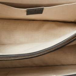 Pre Owned Gucci Black Leather Large Dionysus Bamboo Top Handle Bag