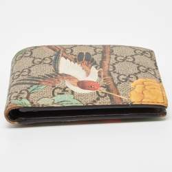 Gucci Multicolor GG Supreme Canvas Tian Bifold Wallet