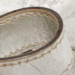 مملوكة مسبقًا Gucci Silver Guccissima Leather Medium Abbey Hobo