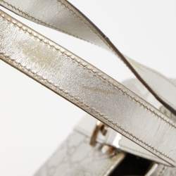 مملوكة مسبقًا Gucci Silver Guccissima Leather Medium Abbey Hobo