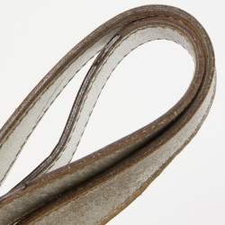 مملوكة مسبقًا Gucci Silver Guccissima Leather Medium Abbey Hobo