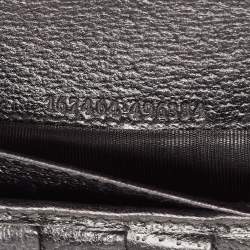 Gucci Black GG Canvas and Leather Princy Flap Continental Wallet