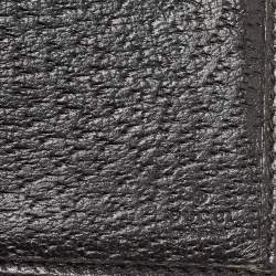 Gucci Black GG Canvas and Leather Princy Flap Continental Wallet