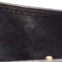 Gucci Black GG Canvas and Leather Princy Flap Continental Wallet