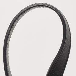 Pre Owned Gucci Black Love Embroidered Matelassé Velvet Medium GG Marmont Shoulder Bag