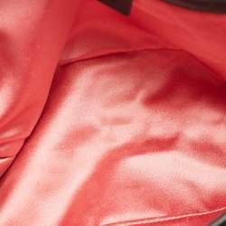 Pre Owned Gucci Black Love Embroidered Matelassé Velvet Medium GG Marmont Shoulder Bag