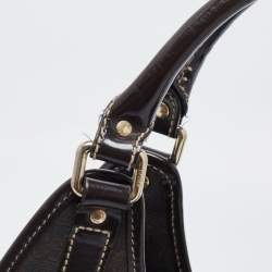 مملوكة مسبقًا Gucci Brown GG Supreme Canvas and Leather Jackie O Hobo