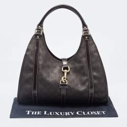 مملوكة مسبقًا Gucci Brown GG Supreme Canvas and Leather Jackie O Hobo