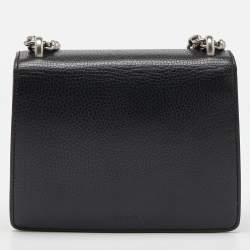 Pre Owned Gucci Black Leather Mini Dionysus Shoulder Bag