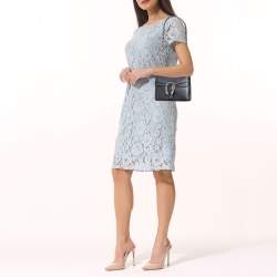 Pre Owned Gucci Black Leather Mini Dionysus Shoulder Bag