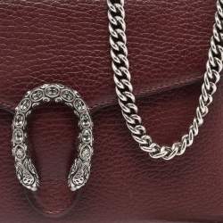  Gucci Burgundy Leather Dionysus Wallet On Chain