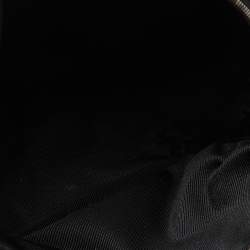 Pre Owned Gucci Black GG Canvas and Leather Crossbody Bag