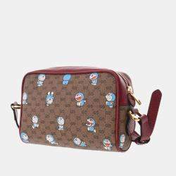 Pre Owned Gucci x Doraemon Micro GG Canvas Messenger bag
