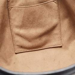 Gucci Beige/Navy Blue GG Supreme Canvas Padlock Medium Shoulder Bag