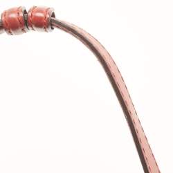 Pre Owned Gucci Maroon Leather and Fur Smilla Tote