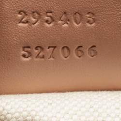 Pre Owned Gucci Beige/Pink GG Canvas And Leather Large Emily Chain Shoulder Bag
