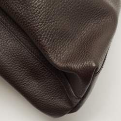 Pre Owned Gucci Brown Leather Gifford Tote