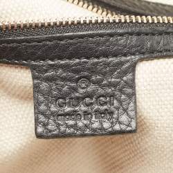 Pre Owned Gucci Black Leather Small Soho Tote