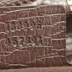 Pre Owned Gucci Beige/Brown GG Canvas and Leather Junco Shoulder Bag