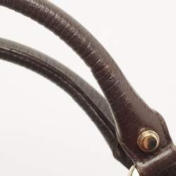 Pre Owned Gucci Beige/Brown GG Canvas and Leather Junco Shoulder Bag