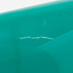 Pre Owned Gucci Green Patent Leather Bright Bit Crossbody Bag