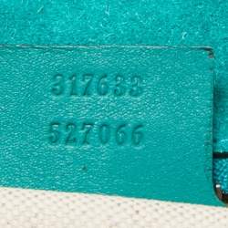 Pre Owned Gucci Green Patent Leather Bright Bit Crossbody Bag