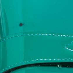 Pre Owned Gucci Green Patent Leather Bright Bit Crossbody Bag