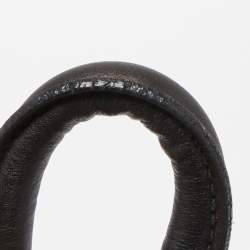 Pre Owned Gucci Black Guccissima Leather Large Abbey D Ring Shoulder Bag