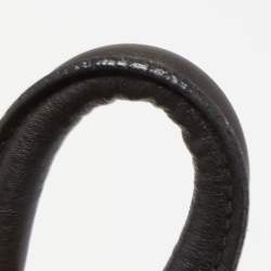 Pre Owned Gucci Black Guccissima Leather Large Abbey D Ring Shoulder Bag