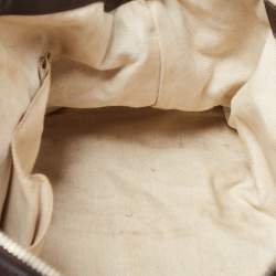 مملوكة مسبقًا Gucci Brown/Beige GG Canvas and Leather Web Zip Bag