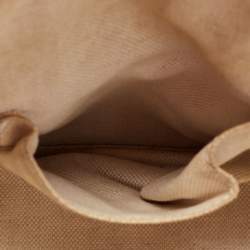 مملوكة مسبقًا Gucci Brown/Beige GG Canvas and Leather Web Zip Bag