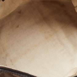 مملوكة مسبقًا Gucci Brown/Beige GG Canvas and Leather Web Zip Bag
