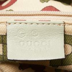 Pre Owned Gucci Mint Green Guccissima Leather Zip Shoulder Bag