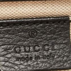 Pre Owned Gucci Black Leather Small Dionysus Shoulder Bag