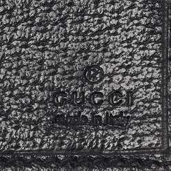 Gucci Black GG Canvas and Leather Princy Flap Continental Wallet