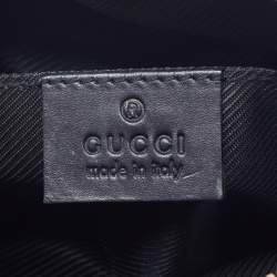 Gucci Beige/Blue GG Canvas and Leather Web Cosmetic Pouch